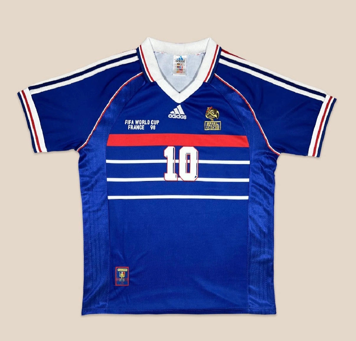 Jersey Francia 1998 mundial Zidane envío inmediato 1-3 días